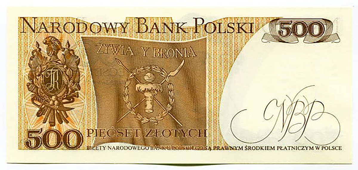500zł Tadeusz Kościuszko- oryginalny pieniądz papierowy PRL losowy numer seryjny 2